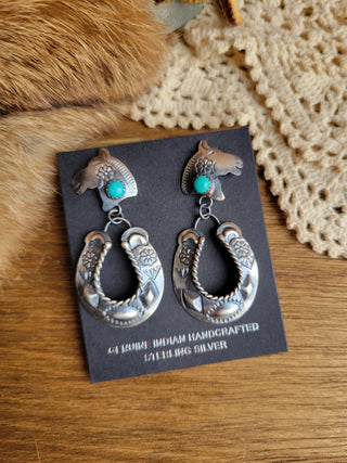 The Roany Pony Concho Earrings