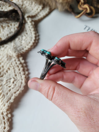 The Allison Cluster Ring - Sz 9.25 - Vintage