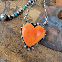 Load image into Gallery viewer, The Bartlett Heart Necklaces- Spiny Oyster