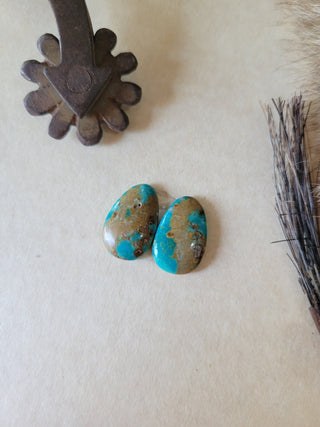 Kingman Turquoise Cab Set