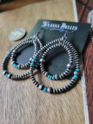 The Ira Saucer Pearl Hoops - Kingman