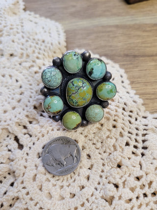 Blue Moon Cluster Ring - Size 6