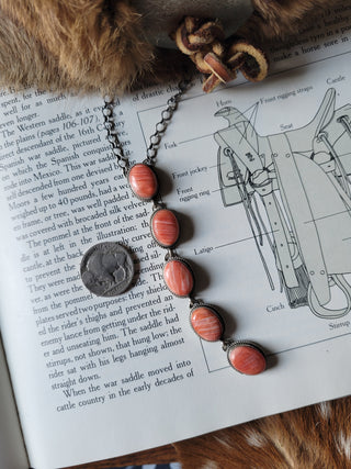 The Marlene Lariat - Light Red Spiny