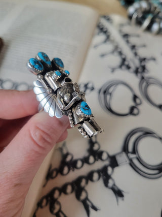 The Doris Kachina Ring - Kingman - Sz 8