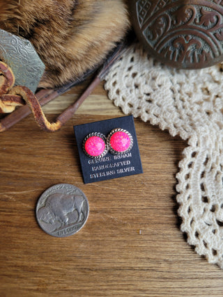 The Emily Studs - Pink Opal