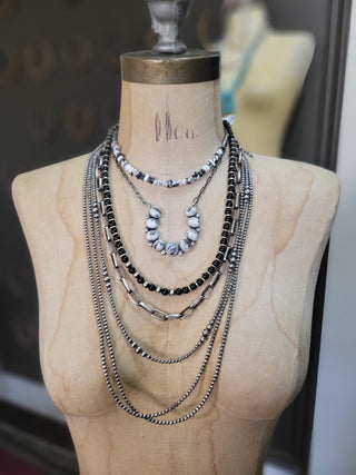 White Buffalo Horseshoe Necklace