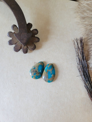 Kingman Turquoise Cab Pair