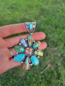 The Tamara Mixed Mine Cluster Pendant