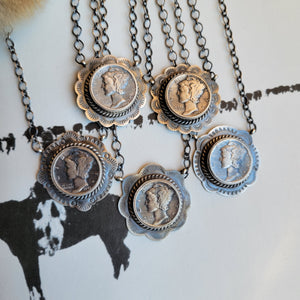 The Saratoga Dime Necklace