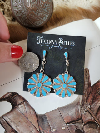 The Fallon Cluster Inlay Earrings