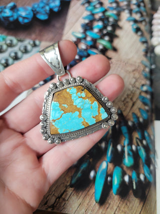 The Casey Pendant - #8 Turquoise