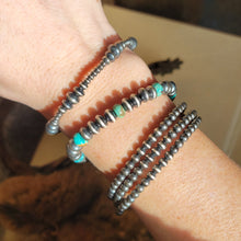 Load image into Gallery viewer, 4mm Pearl Memory Wire Bracelet
