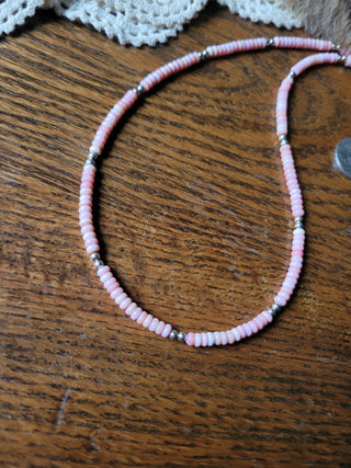 The Faith Necklace - Pink Conch