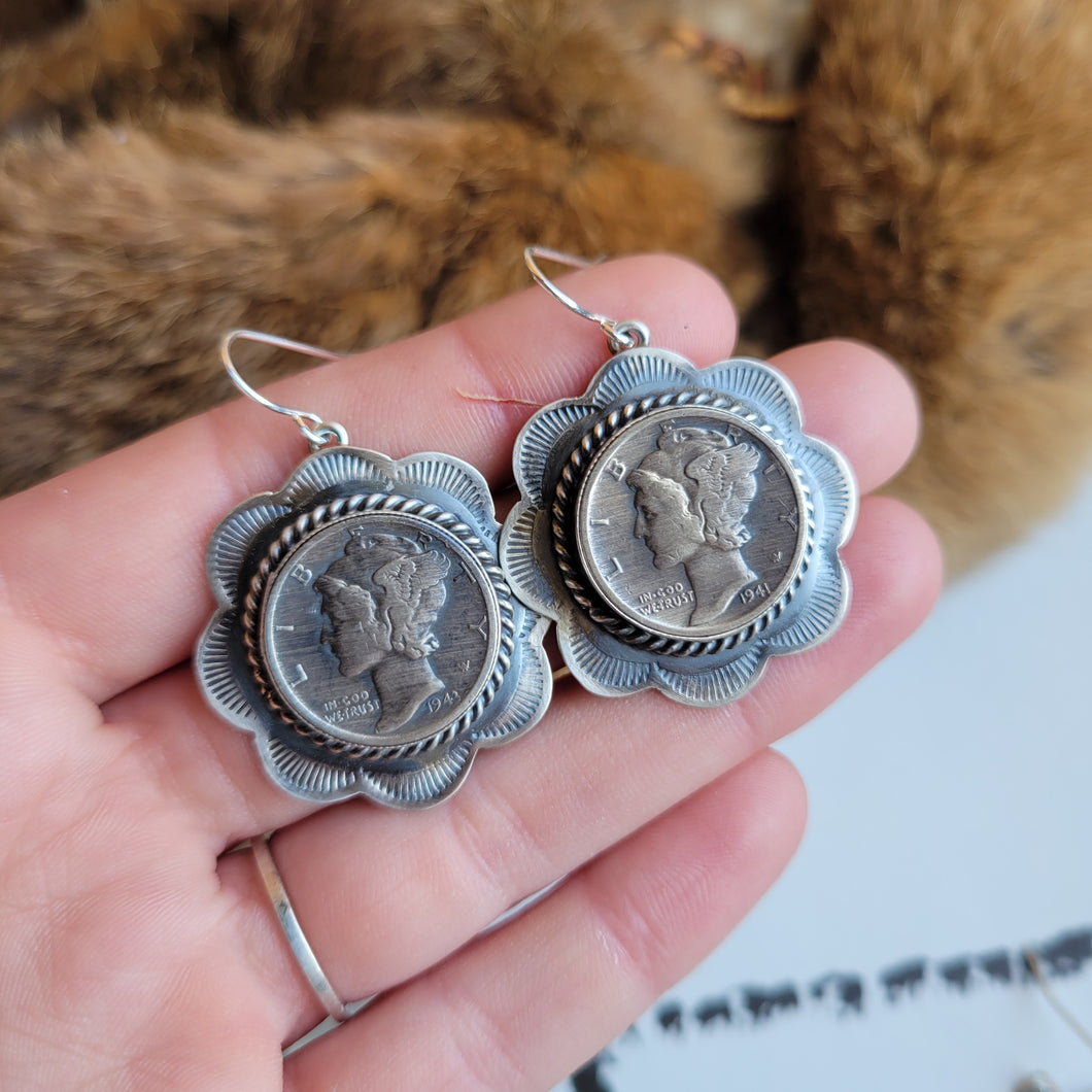 The Saratoga Dime Earrings