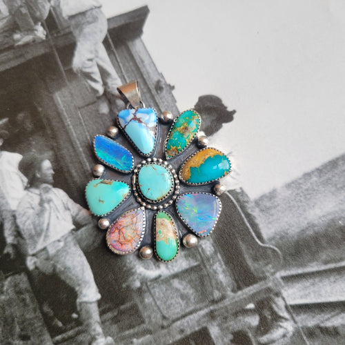The Lauren Mixed Mine Cluster Pendant