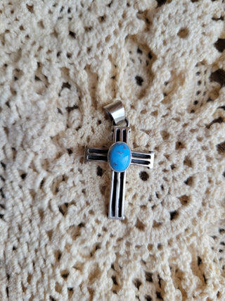 The Shirley Cross Pendant - Golden Hills