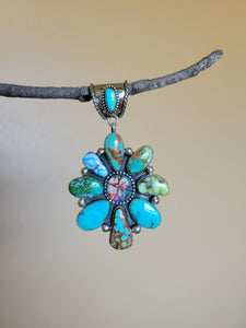 The Tamara Mixed Mine Cluster Pendant