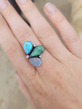 Lauren - Half Cluster Ring - Sz 6.5