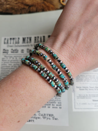 4mm Heishi Pearl Bracelet