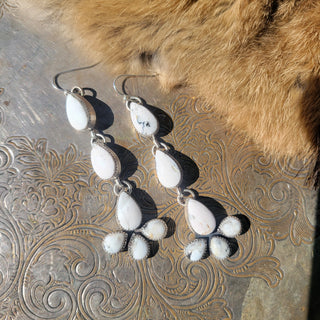 White Buffalo Earrings