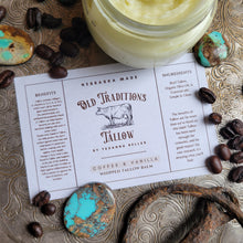 Load image into Gallery viewer, Coffee x Vanilla Tallow Balm - 4oz