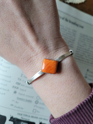 The Jasmine Cuff - Orange Spiny Oyster