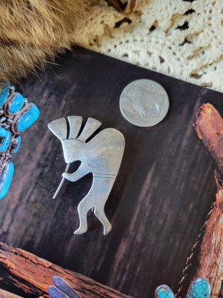 Vintage Kokopelli Pin/Pendant