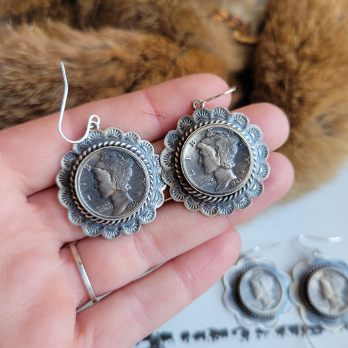 The Saratoga Dime Earrings