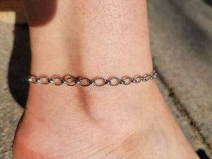 The Kaylee Anklet Chain - Sterling
