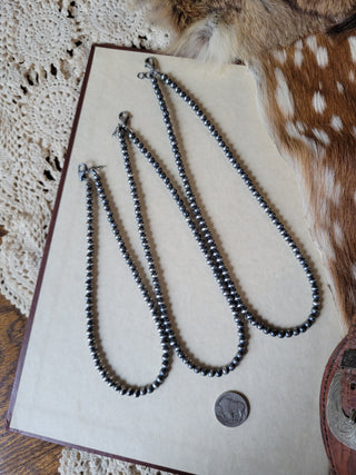 5mm Sterling Silver Pearl Necklace