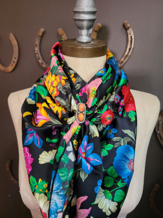 Multicolored Floral - 36" Silk Wild Rag