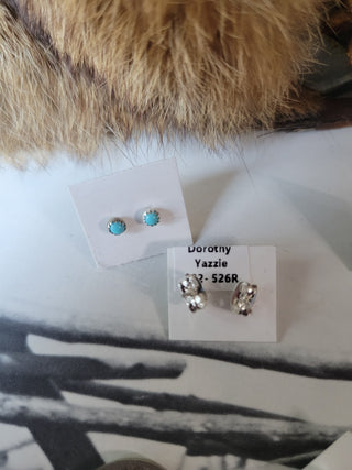 3mm Kingman Turquoise Studs