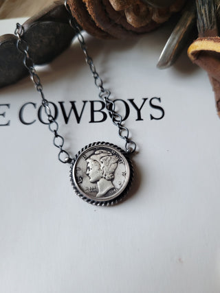 The Augusta Dime Necklace