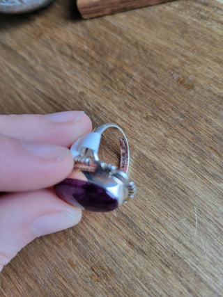 The Darla Ring - Purple Spiny - Sz 7