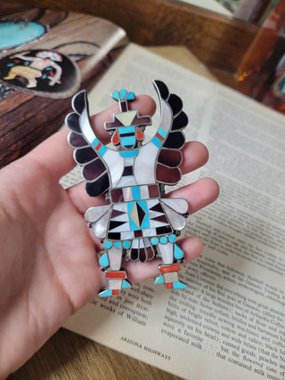 Vintage Zuni Knifewing Pin