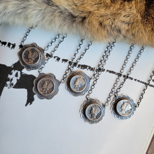 The Saratoga Dime Necklace