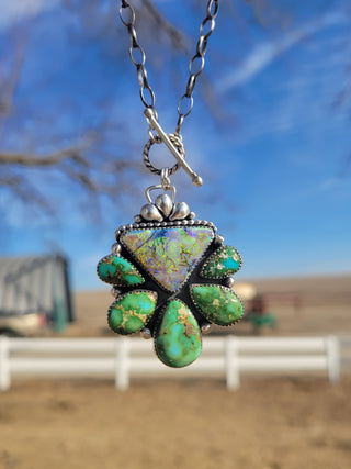 The Conway Cluster Toggle Necklace - 16" - MADE TO ORDER