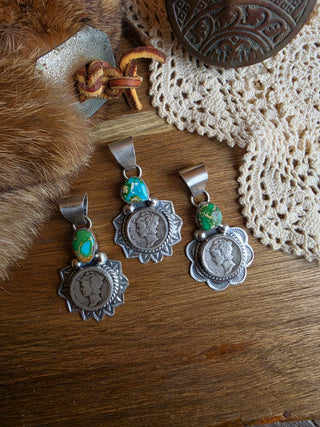 The Winnebago Dime Pendant - Sonoran