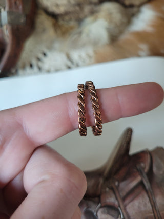 The Arianna 1" Copper Hoops
