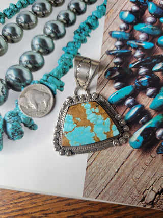 The Casey Pendant - #8 Turquoise