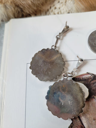 The Fallon Cluster Inlay Earrings