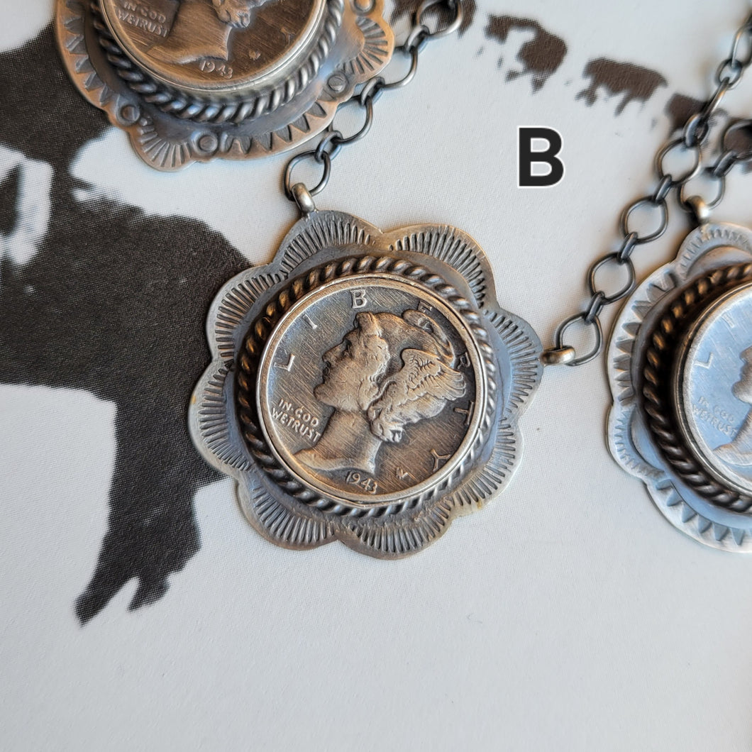 The Saratoga Dime Necklace