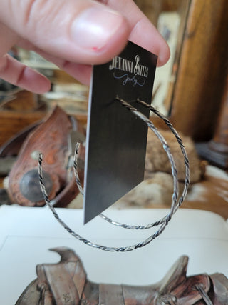 The Nashina 2.5" Sterling Hoops