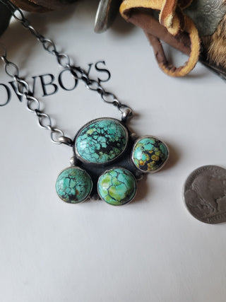 The Annabelle Cluster Necklace - Blue Moon Turquoise