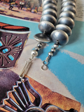 25mm Handmade Navajo Saucer Pearls - 24"