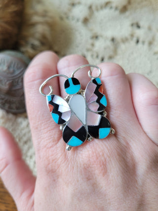 The Paige Butterfly Ring - Adjustable