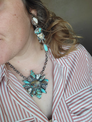 The Whirlwind Cluster Necklace - Paula