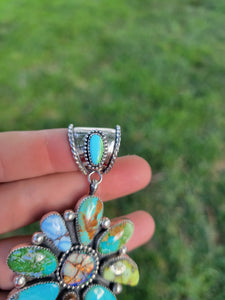 The Tamara Mixed Mine Cluster Pendant