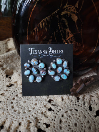 The Daisy Cluster Studs - Golden Hills