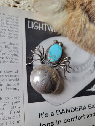 The Barry Bug Pin - Pilot Mountain Turquoise
